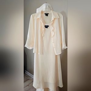 AGB 2 PC Light Yellow Dress